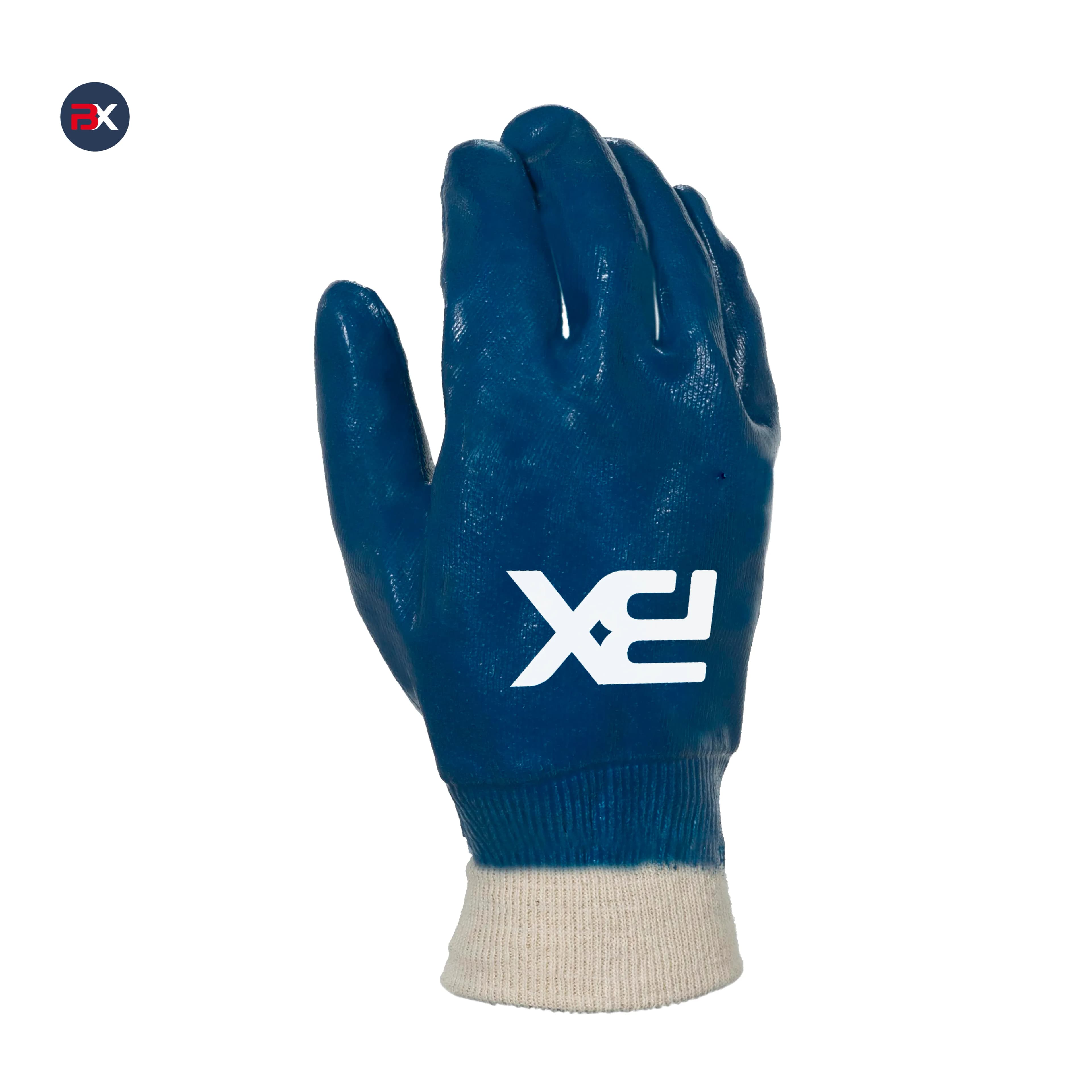 Imagen - GUANTE BILVEX NITRILO PESADO B/C P/TEJ AZUL LEGEND FIT