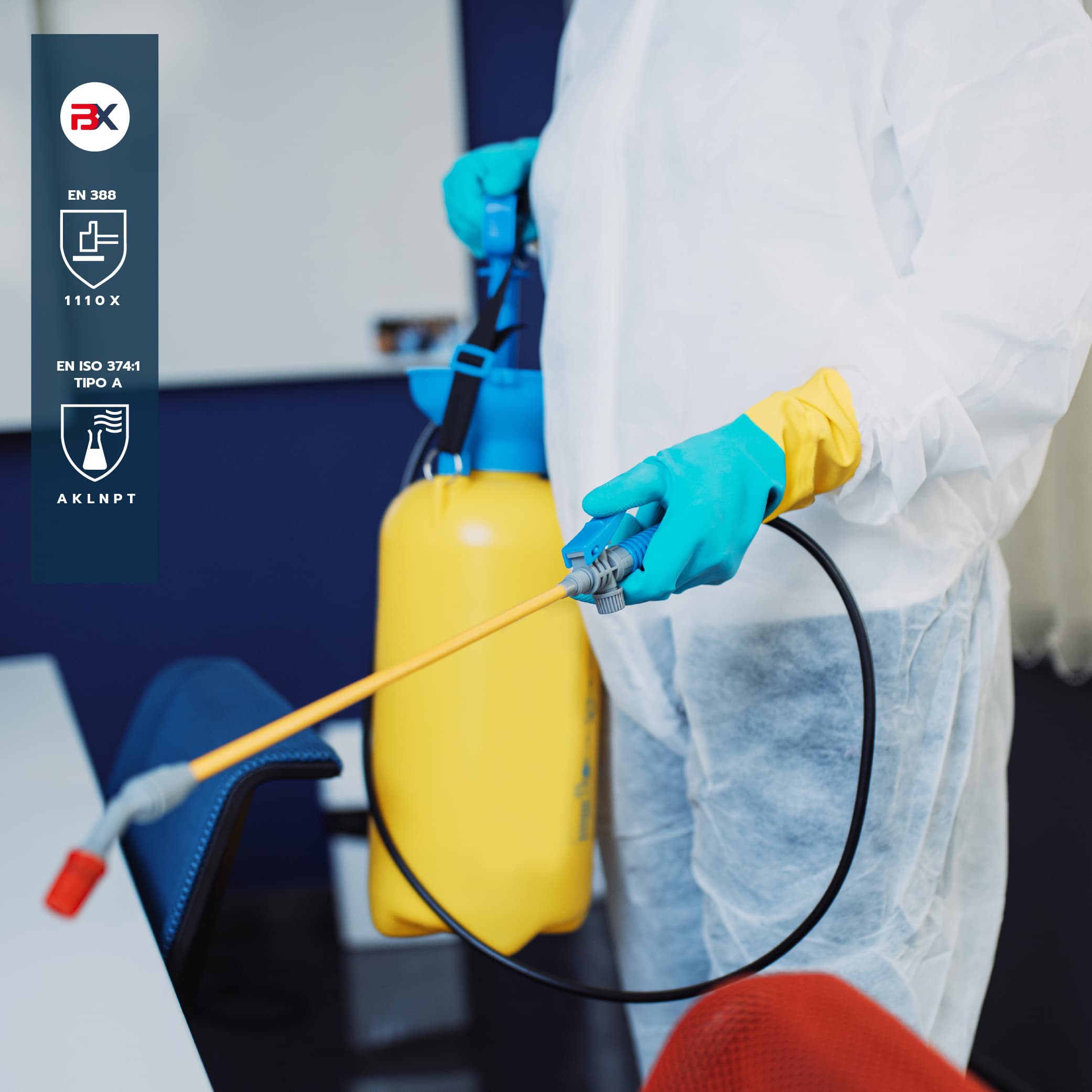 Imagen - GUANTE BILVEX LATEX NEOPRENE BICOLOR DUAL CHEM