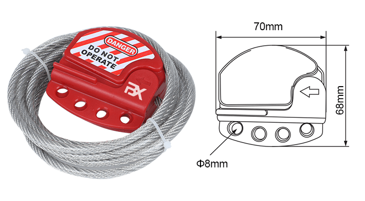 Imagen - BLOQUEO DE CABLE AJUSTABLE BILVEX CB01-4